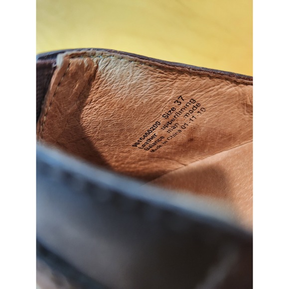 Dansko Brown Leather Comfort Clogs Slip On Nursing Work Shoes Size 37 (US 6.5-7) - Picture 7 of 9